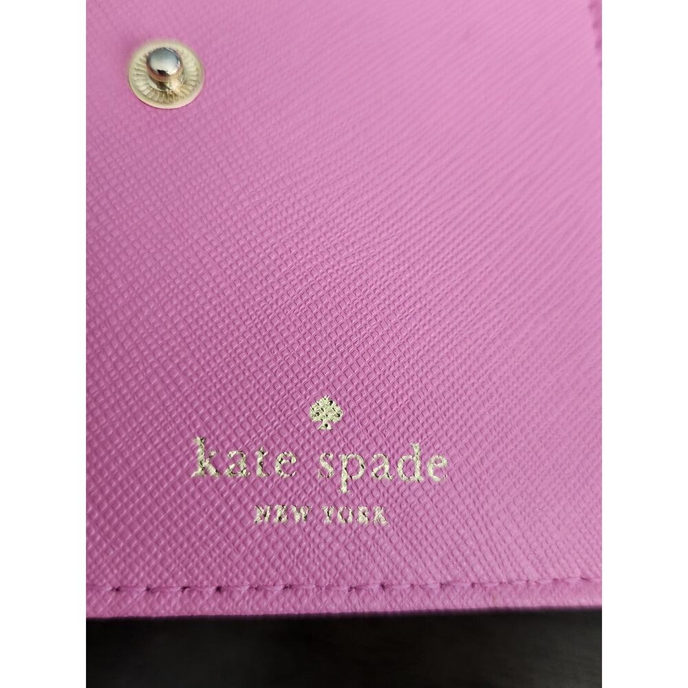 Kate Spade New York Cedar Street Tavvy Wallet Pink Leather 4.5x4 In Pre-owned - Picture 6 of 10
